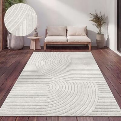 Paco Home Tapis Exterieur Terrasse Salon Cuisine Motif Scandinave Motif Boho Uni, Dimension:120x160 cm, Couleur:Crème 6 - Publicité Paco Home Tapis Exterieur Terrasse Salon Cuisine Motif Scandinave Motif Boho Uni, Dimension:120x160 cm, Couleur:Crème 6 - Publicité