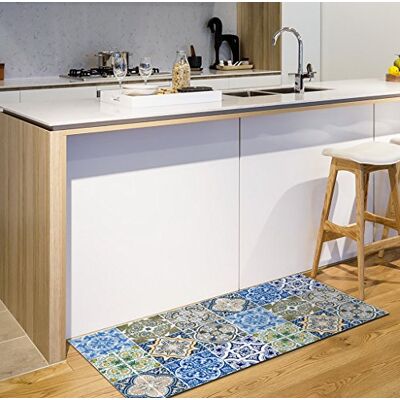 Tapis en Vinyle Lisboa - 50 x 120 cm - Durable, Antidérapant, Couleurs Solides - Publicité Tapis en Vinyle Lisboa - 50 x 120 cm - Durable, Antidérapant, Couleurs Solides - Publicité