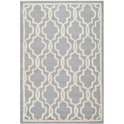 Safavieh - Elle Textile - Argent - 150x90 cm - Tapis - Publicité Safavieh - Elle Textile - Argent - 150x90 cm - Tapis - Publicité