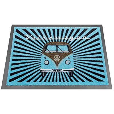 VW - Bulli blau - 70 x 50 cm - 100% Nylon - Paillassé - Publicité VW - Bulli blau - 70 x 50 cm - 100% Nylon - Paillassé - Publicité