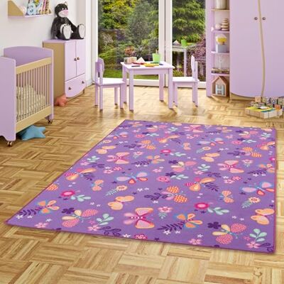 Snapstyle Tapis de Jeu pour Enfant Papillon en Violet 17 Tailles Disponibles - Publicité Snapstyle Tapis de Jeu pour Enfant Papillon en Violet 17 Tailles Disponibles - Publicité