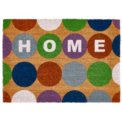 andiamo Paillasson Coco Home pour l'intérieur et l'extérieur Paillasson en Coco avec revêtement antidérapant 40 x 60 cm Bulles - Publicité andiamo Paillasson Coco Home pour l'intérieur et l'extérieur Paillasson en Coco avec revêtement antidérapant 40 x 60 cm Bulles - Publicité