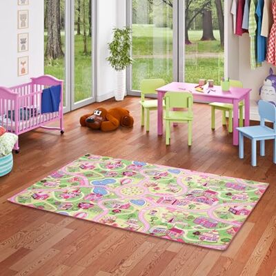 Snapstyle - Girls Village - 160x160 - Rug - Publicité Snapstyle - Girls Village - 160x160 - Rug - Publicité