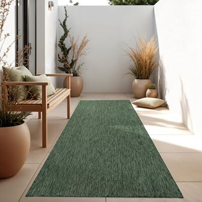 Paco Home Tapis Intérieur Et Extérieur Balcon Terrasse Tapis Cuisine Monochrome Moucheté, Dimension:60x100 cm, Couleur:Vert - Publicité Paco Home Tapis Intérieur Et Extérieur Balcon Terrasse Tapis Cuisine Monochrome Moucheté, Dimension:60x100 cm, Couleur:Vert - Publicité