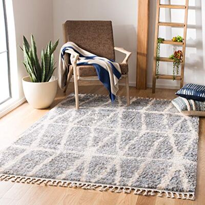 Safavieh - Amira - Gris - 180x120x3 cm - Rug - Publicité Safavieh - Amira - Gris - 180x120x3 cm - Rug - Publicité