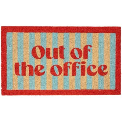 FISURA – Paillasson d'entrée Maison Out of The Office” en Coco avec Base antidérapante en PVC. Tapis intérieur Rouge et Bleu Peint à la Main. Message drôle et Original. 70 x 40 cm - Publicité FISURA – Paillasson d'entrée Maison Out of The Office” en Coco avec Base antidérapante en PVC. Tapis intérieur Rouge et Bleu Peint à la Main. Message drôle et Original. 70 x 40 cm - Publicité