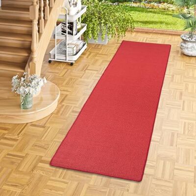 Snapstyle Astra Sisal Nature Tapis Long Couloir Rouge 9 Tailles - Publicité Snapstyle Astra Sisal Nature Tapis Long Couloir Rouge 9 Tailles - Publicité