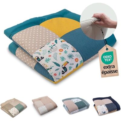 ULLENBOOM Tapis d'Éveil pour Bébé 100x100 cm 100% OEKO-TEX, Épais et Rembourré Idéal pour Jeux, Motricité et Sol Enfant -Jungle - Publicité ULLENBOOM Tapis d'Éveil pour Bébé 100x100 cm 100% OEKO-TEX, Épais et Rembourré Idéal pour Jeux, Motricité et Sol Enfant -Jungle - Publicité