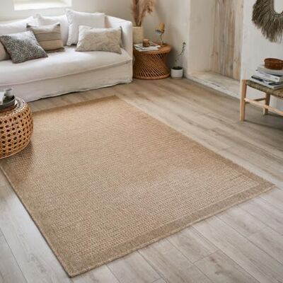 Nazar Tapis Nature, Naturel Boheme, Aspect Jute, Salon, Chambre, Couloirs, Extérieur, Couleur Naturelle (60x180 cm Rond, 8751 Beige) - Publicité Nazar Tapis Nature, Naturel Boheme, Aspect Jute, Salon, Chambre, Couloirs, Extérieur, Couleur Naturelle (60x180 cm Rond, 8751 Beige) - Publicité