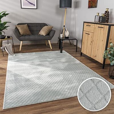 Paco Home Tapis Salon Chambre Adulte Poils Ras Motif Scandinave Motif Boho 3D, Dimension:60x100 cm, Couleur:Gris - Publicité Paco Home Tapis Salon Chambre Adulte Poils Ras Motif Scandinave Motif Boho 3D, Dimension:60x100 cm, Couleur:Gris - Publicité