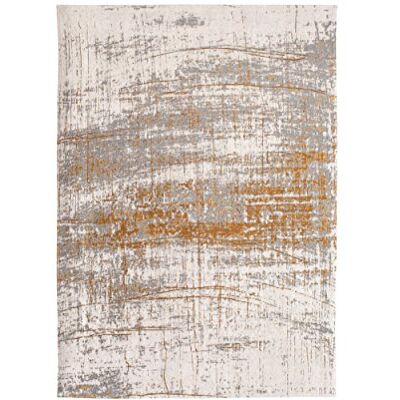 Tapis Louis de Poortere Mad Men Griff Or - 140x200cm - Jaune/Gris - Publicité Tapis Louis de Poortere Mad Men Griff Or - 140x200cm - Jaune/Gris - Publicité