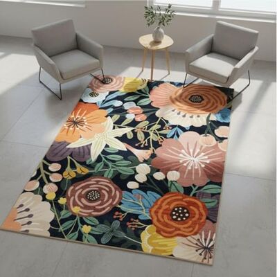 KARAT Tapis pour Salon, Tropica 200×290 cm – Motif Floral Tropical Coloré – Antidérapant avec Dos en Gel, Résistant et Facile d’Entretien – Polyamide Durable pour Salon, Chambre ou Entrée - Publicité KARAT Tapis pour Salon, Tropica 200×290 cm – Motif Floral Tropical Coloré – Antidérapant avec Dos en Gel, Résistant et Facile d’Entretien – Polyamide Durable pour Salon, Chambre ou Entrée - Publicité
