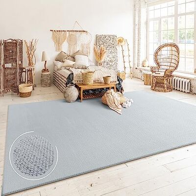 Paco Home Tapis Salon Chambre Adulte Poils Ras Boho Motif Scandinave Uni, Dimension:120x160 cm, Couleur:Gris - Publicité Paco Home Tapis Salon Chambre Adulte Poils Ras Boho Motif Scandinave Uni, Dimension:120x160 cm, Couleur:Gris - Publicité