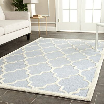 Safavieh Cambridge Collection Bleu clair Ivoire 152 × 244 cm Tapis - Publicité Safavieh Cambridge Collection Bleu clair Ivoire 152 × 244 cm Tapis - Publicité