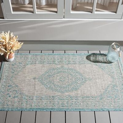Safavieh - Amira - Bleu - 180x120x0,25 cm - Tapis - Publicité Safavieh - Amira - Bleu - 180x120x0,25 cm - Tapis - Publicité