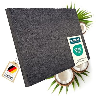 casa pura Paillasson d'entrée en Fibre de Coco Premium, Antidérapant, Tapis d'entrée Usage intensif, Tapis pour l'entrée Absorbant, Dense Velours Résistant (23 mm, 100 x 100 cm, Gris) - Publicité casa pura Paillasson d'entrée en Fibre de Coco Premium, Antidérapant, Tapis d'entrée Usage intensif, Tapis pour l'entrée Absorbant, Dense Velours Résistant (23 mm, 100 x 100 cm, Gris) - Publicité