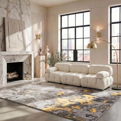 Tapis Safavieh Gris/Jaune 245x305cm - Tapis - Publicité Tapis Safavieh Gris/Jaune 245x305cm - Tapis - Publicité