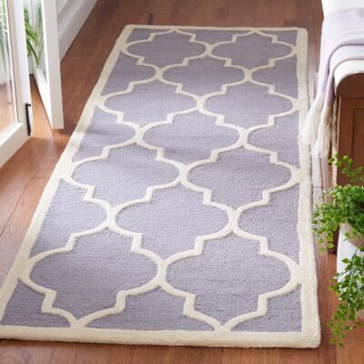 Tapis Laine Argent Ivoire Everly - Tapis - Publicité Tapis Laine Argent Ivoire Everly - Tapis - Publicité