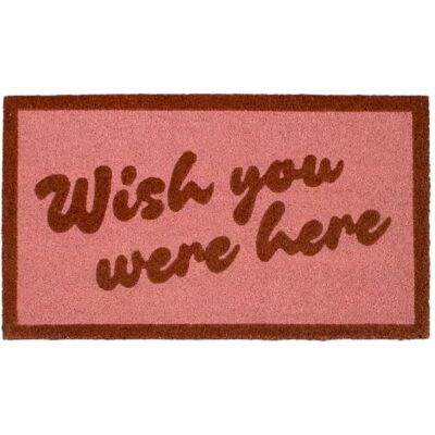 FISURA – Tapis d’entrée “Wish You” en Coco avec Base antidérapante en PVC. Tapis intérieur Rose Peint à la Main, avec Un Message Charmant. Taille : 70 x 40 cm. Publicité FISURA – Tapis d’entrée “Wish You” en Coco avec Base antidérapante en PVC. Tapis intérieur Rose Peint à la Main, avec Un Message Charmant. Taille : 70 x 40 cm. Publicité