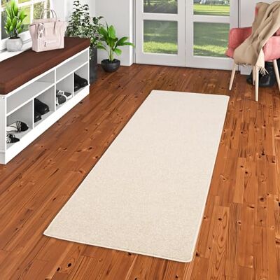 Snapstyle Mona Tapis Long Couloir Tapis en Velours à Poils Longs Crème 9 Tailles - Publicité Snapstyle Mona Tapis Long Couloir Tapis en Velours à Poils Longs Crème 9 Tailles - Publicité