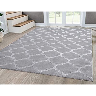 Mia's Teppiche Mias teppiche - 28262 95-Gris120x170 - Tapis - Publicité Mia's Teppiche Mias teppiche - 28262 95-Gris120x170 - Tapis - Publicité