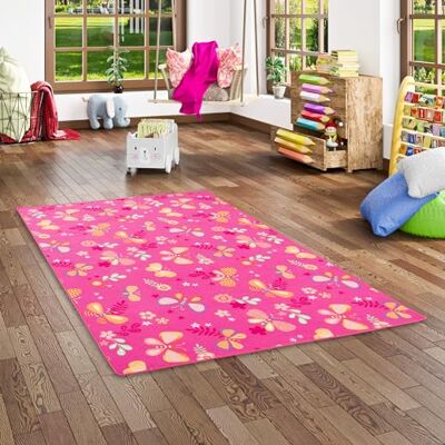 Snapstyle Tapis de Jeu pour Enfant Papillon en Rose 17 Tailles Disponibles - Publicité Snapstyle Tapis de Jeu pour Enfant Papillon en Rose 17 Tailles Disponibles - Publicité