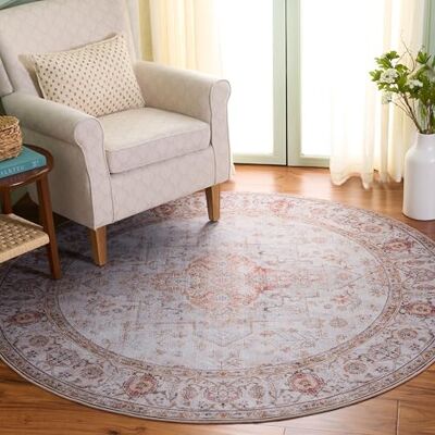 Safavieh - Tucson Collection - Gris clair/Rouille - Rug - Publicité Safavieh - Tucson Collection - Gris clair/Rouille - Rug - Publicité