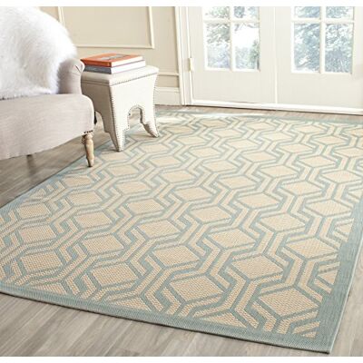 Tapis moderne intérieur/extérieur Safavieh - Beige Aqua, 160x231 cm - Publicité Tapis moderne intérieur/extérieur Safavieh - Beige Aqua, 160x231 cm - Publicité