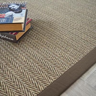 Decoweb - Nairobi chevron - 140x200 - sisal - tapis - Publicité Decoweb - Nairobi chevron - 140x200 - sisal - tapis - Publicité