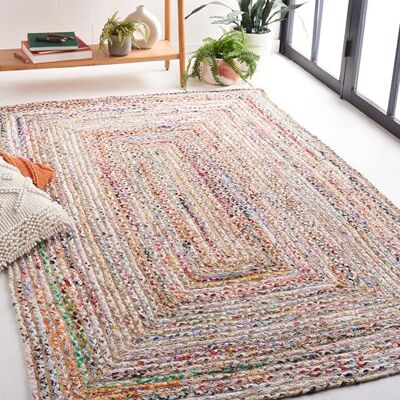 Safavieh - Cape Cod - Jute/Coton - Multicolore - Tapis - Publicité Safavieh - Cape Cod - Jute/Coton - Multicolore - Tapis - Publicité