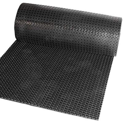 ANRO Tapis annulaire en caoutchouc Motif nid d'abeille Perforé, robuste et anti-saleté Épaisseur : 13 mm Dimensions : 100 x 100 cm - Publicité ANRO Tapis annulaire en caoutchouc Motif nid d'abeille Perforé, robuste et anti-saleté Épaisseur : 13 mm Dimensions : 100 x 100 cm - Publicité