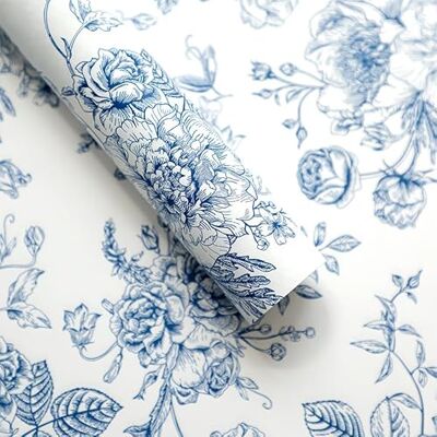 DWUENT Lot de 20 doublures de tiroir parfumées imperméables à motif floral pour armoire, chambre à coucher, placard (50 x 35 cm, bleu) - Publicité DWUENT Lot de 20 doublures de tiroir parfumées imperméables à motif floral pour armoire, chambre à coucher, placard (50 x 35 cm, bleu) - Publicité