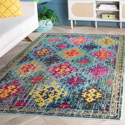 Safavieh - Lunya - Multicolore - 180x120 cm - Tapis - Publicité Safavieh - Lunya - Multicolore - 180x120 cm - Tapis - Publicité