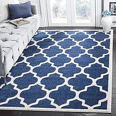 Tapis Derby Bleu Marine & Beige - Tapis - Publicité Tapis Derby Bleu Marine & Beige - Tapis - Publicité