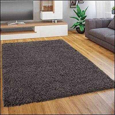 Paco Home Tapis Salon Chambre Adulte Poil Long Shaggy Pelucheux Uni Moderne Moelleux, Dimension:70x140 cm, Couleur:Anthracite - Publicité Paco Home Tapis Salon Chambre Adulte Poil Long Shaggy Pelucheux Uni Moderne Moelleux, Dimension:70x140 cm, Couleur:Anthracite - Publicité