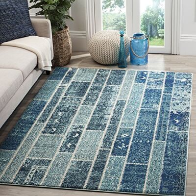 Safavieh - Effi - Bleu - 170x120 cm - Tapis - Publicité Safavieh - Effi - Bleu - 170x120 cm - Tapis - Publicité