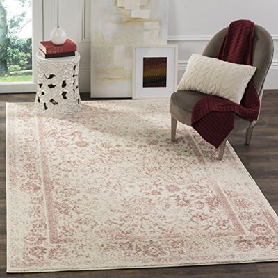 Safavieh Adirondack - Ivory & Rose - 155 × 229 cm - Tapis en polypropylène - Publicité Safavieh Adirondack - Ivory & Rose - 155 × 229 cm - Tapis en polypropylène - Publicité