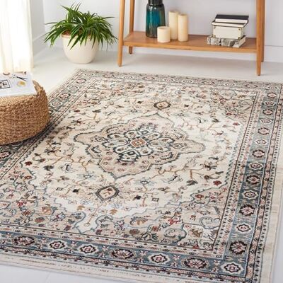 SAFAVIEH Tapis Traditionnel pour Salon, Salle à Manger, Chambre à Coucher Lyndhurst Collection, Tapis à Poil Court, Crème et Beige, 120 x 180 cm - Publicité SAFAVIEH Tapis Traditionnel pour Salon, Salle à Manger, Chambre à Coucher Lyndhurst Collection, Tapis à Poil Court, Crème et Beige, 120 x 180 cm - Publicité