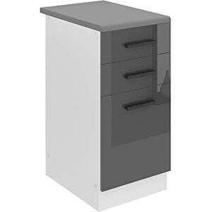 B BELINI GROUP BELINI Meuble Bas avec Plan de Travail SDSZ pour Cuisine 51,6 x 40 x 85 cm 2 Tiroirs, 1 Porte Couleur : Argent Très Brillant - Publicité B BELINI GROUP BELINI Meuble Bas avec Plan de Travail SDSZ pour Cuisine 51,6 x 40 x 85 cm 2 Tiroirs, 1 Porte Couleur : Argent Très Brillant - Publicité