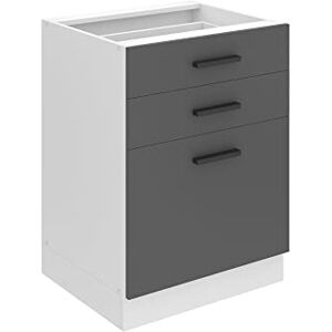 B BELINI GROUP BELINI Meuble Bas sans Plan de Travail SDSZ Cuisine 51,6 x 60 x 82 cm 2 Tiroirs, 1 Porte Argent Mat - Publicité B BELINI GROUP BELINI Meuble Bas sans Plan de Travail SDSZ Cuisine 51,6 x 60 x 82 cm 2 Tiroirs, 1 Porte Argent Mat - Publicité