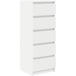 vidaXL Buffet avec tiroirs Blanc 37,5x35x99 cm Bois d'ingénierie, Meuble de Rangement, Armoire de Buffet, Meuble d'entrée, Meuble Buffet - Publicité vidaXL Buffet avec tiroirs Blanc 37,5x35x99 cm Bois d'ingénierie, Meuble de Rangement, Armoire de Buffet, Meuble d'entrée, Meuble Buffet - Publicité