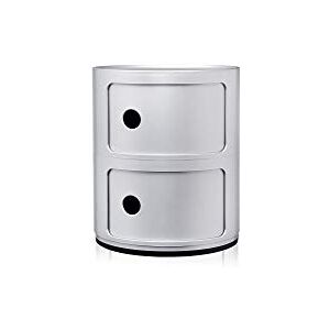 Kartell Componibili - 2 Éléments - Argent - Unité de rangement - Publicité Kartell Componibili - 2 Éléments - Argent - Unité de rangement - Publicité