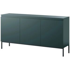 Selsey Commode Armoire 3 Portes 77 x 150 cm sur Pieds Dorés Meuble De Rangement pour Chambre À Coucher Vert Foncé Bemmi - Publicité Selsey Commode Armoire 3 Portes 77 x 150 cm sur Pieds Dorés Meuble De Rangement pour Chambre À Coucher Vert Foncé Bemmi - Publicité