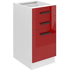 B BELINI GROUP BELINI Meuble Bas de Cuisine Sans Plan de Travail SDSZ 51,6 x 40 x 82 cm 2 Tiroirs, 1 Porte Rouge Très Brillant - Publicité B BELINI GROUP BELINI Meuble Bas de Cuisine Sans Plan de Travail SDSZ 51,6 x 40 x 82 cm 2 Tiroirs, 1 Porte Rouge Très Brillant - Publicité