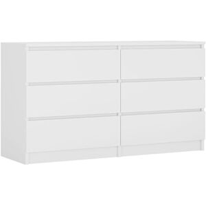 3XE LIVING - Commode - Blanche - 138x39x79 cm - Publicité 3XE LIVING - Commode - Blanche - 138x39x79 cm - Publicité