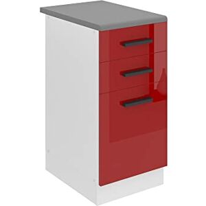 B BELINI GROUP BELINI Meuble Bas avec Plan de Travail SDSZ I Cuisine 51,6 x 40 x 85 cm I Petit Meuble 2 Tiroirs, 1 Porte I Couleur : Rouge Très Brillant - Publicité B BELINI GROUP BELINI Meuble Bas avec Plan de Travail SDSZ I Cuisine 51,6 x 40 x 85 cm I Petit Meuble 2 Tiroirs, 1 Porte I Couleur : Rouge Très Brillant - Publicité