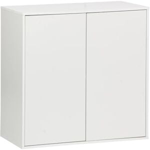 sweeek Buffet. Module de Rangement Blanc décor Bois 2 Portes L 70 x P 35 x H 70 cm Kompo - Publicité sweeek Buffet. Module de Rangement Blanc décor Bois 2 Portes L 70 x P 35 x H 70 cm Kompo - Publicité