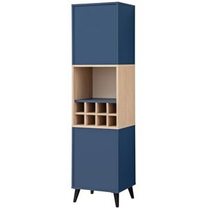 Komodee Buffet Fondi, vitrine Armoire à vin, 2 Portes, scandinave, pour Salon Cuisine Salle à Manger Bureau, Bleu, Bois Clair, 173x35x46 cm - Publicité Komodee Buffet Fondi, vitrine Armoire à vin, 2 Portes, scandinave, pour Salon Cuisine Salle à Manger Bureau, Bleu, Bois Clair, 173x35x46 cm - Publicité