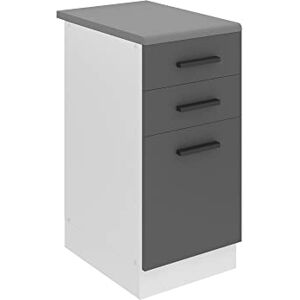 B BELINI GROUP BELINI Meuble Bas avec Plan de Travail SDSZ pour Cuisine 51,6 x 40 x 85 cm 2 Tiroirs, 1 Porte Couleur: Argent Mat - Publicité B BELINI GROUP BELINI Meuble Bas avec Plan de Travail SDSZ pour Cuisine 51,6 x 40 x 85 cm 2 Tiroirs, 1 Porte Couleur: Argent Mat - Publicité