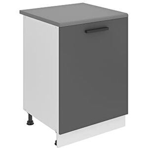 B BELINI GROUP BELINI Meuble Bas de Cuisine avec Plan de Travail SD 51,6 x 60 x 85 cm 1 Porte Couleur Argent Mat - Publicité B BELINI GROUP BELINI Meuble Bas de Cuisine avec Plan de Travail SD 51,6 x 60 x 85 cm 1 Porte Couleur Argent Mat - Publicité